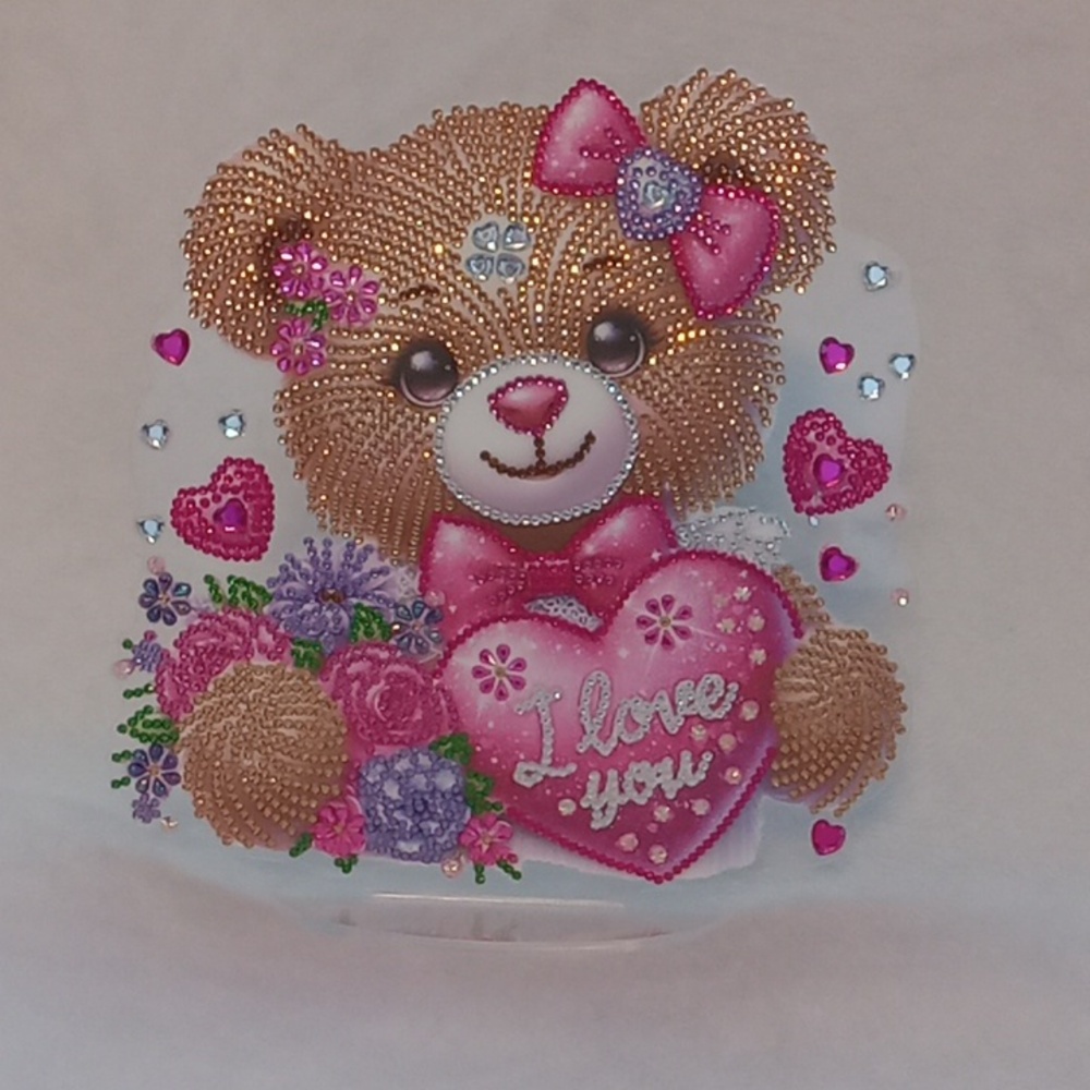 Completed diamond art centerpiece